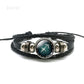 Multilayer Zodiac Sign Leather Bracelet