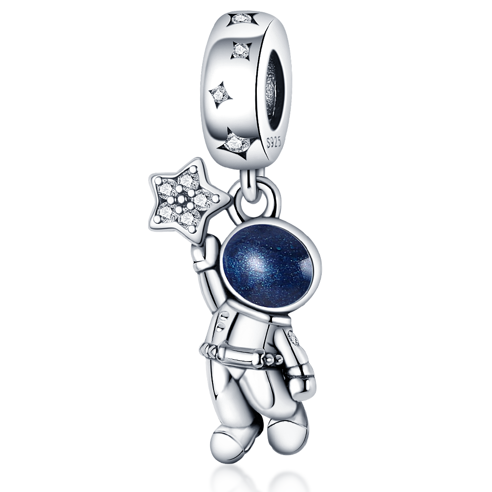 925 Sterling Silver and Crystal Charm Collection