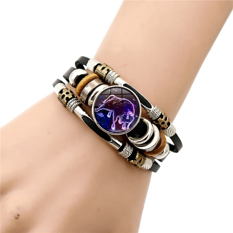 Sign of the Times Leather Bracelet