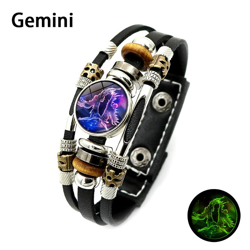 Sign of the Times Leather Bracelet