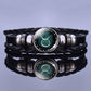 Multilayer Zodiac Sign Leather Bracelet