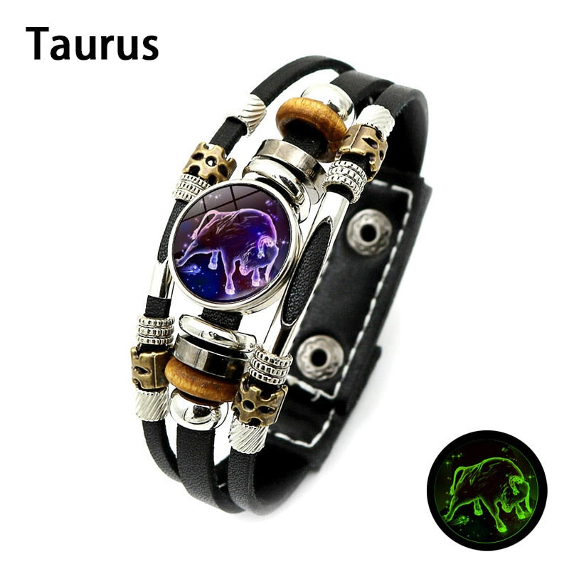 Sign of the Times Leather Bracelet