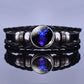 Multilayer Zodiac Sign Leather Bracelet