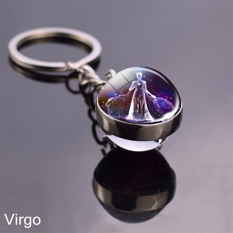 Starry Night Zodiac Sign Pendant/Keychain
