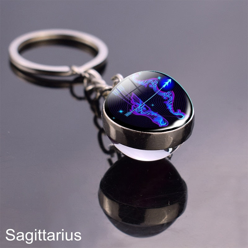 Starry Night Zodiac Sign Pendant/Keychain
