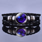 Multilayer Zodiac Sign Leather Bracelet
