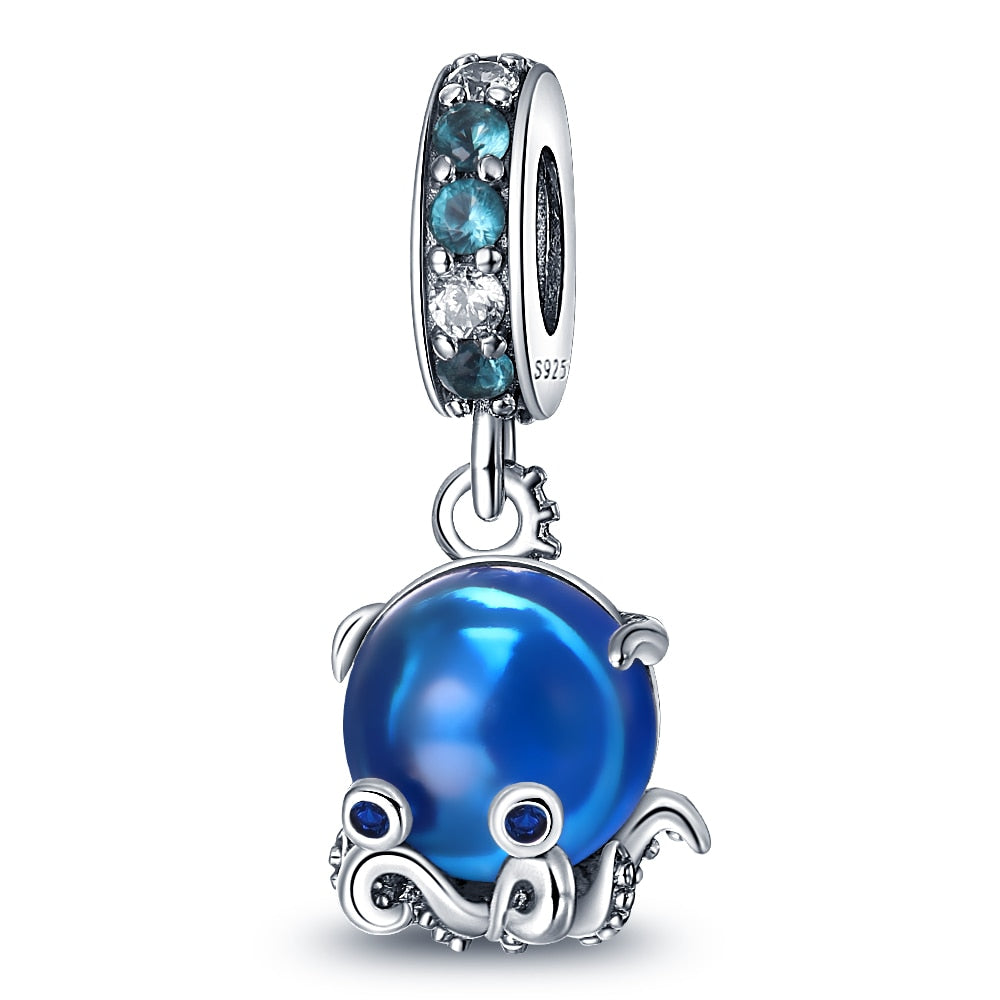925 Sterling Silver and Crystal Charm Collection