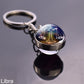 Starry Night Zodiac Sign Pendant/Keychain