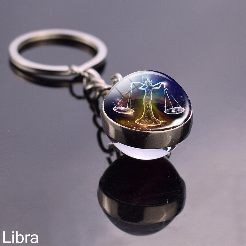 Starry Night Zodiac Sign Pendant/Keychain