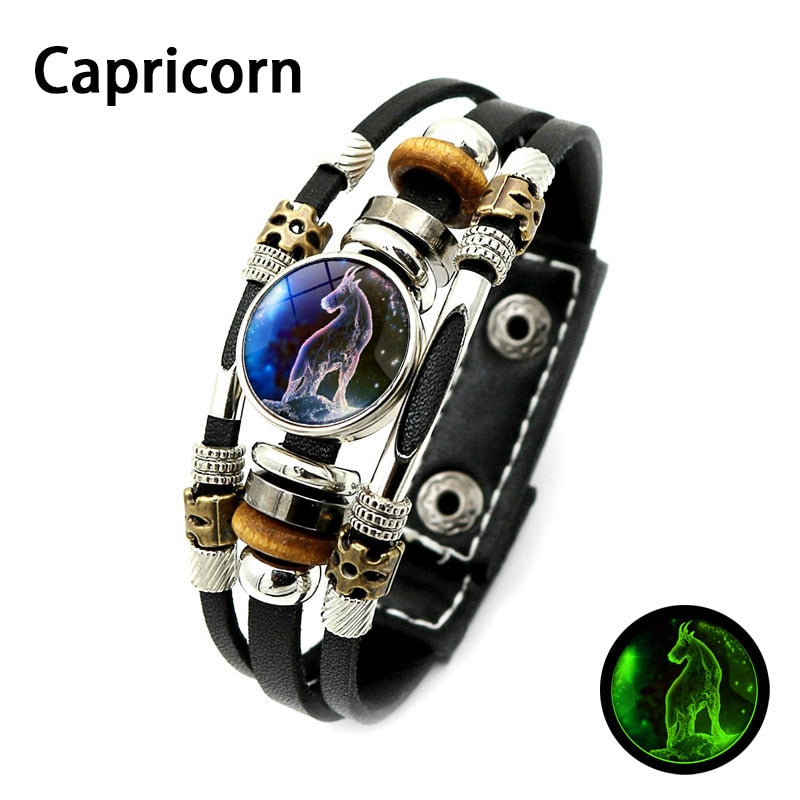 Sign of the Times Leather Bracelet