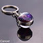 Starry Night Zodiac Sign Pendant/Keychain