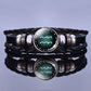Multilayer Zodiac Sign Leather Bracelet