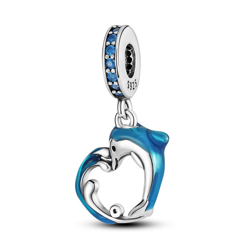 925 Sterling Silver and Crystal Charm Collection
