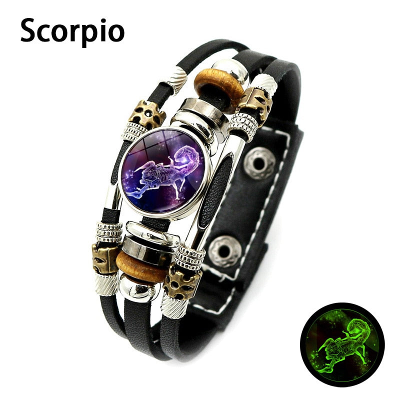 Sign of the Times Leather Bracelet