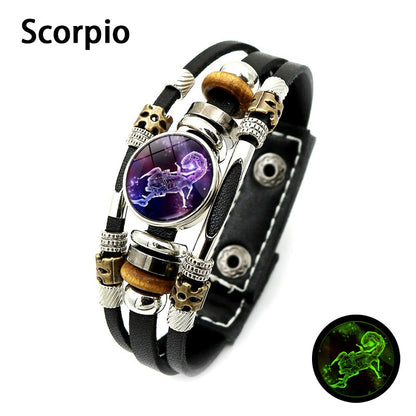 Sign of the Times Leather Bracelet
