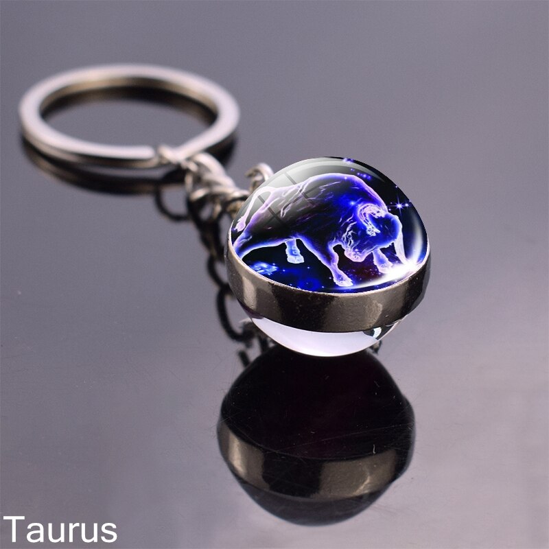 Starry Night Zodiac Sign Pendant/Keychain