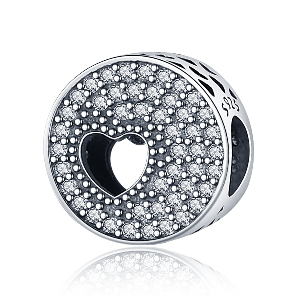 925 Sterling Silver and Crystal Charm Collection