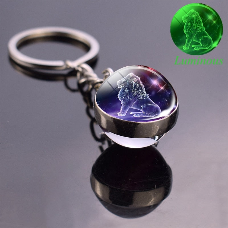 Starry Night Zodiac Sign Pendant/Keychain